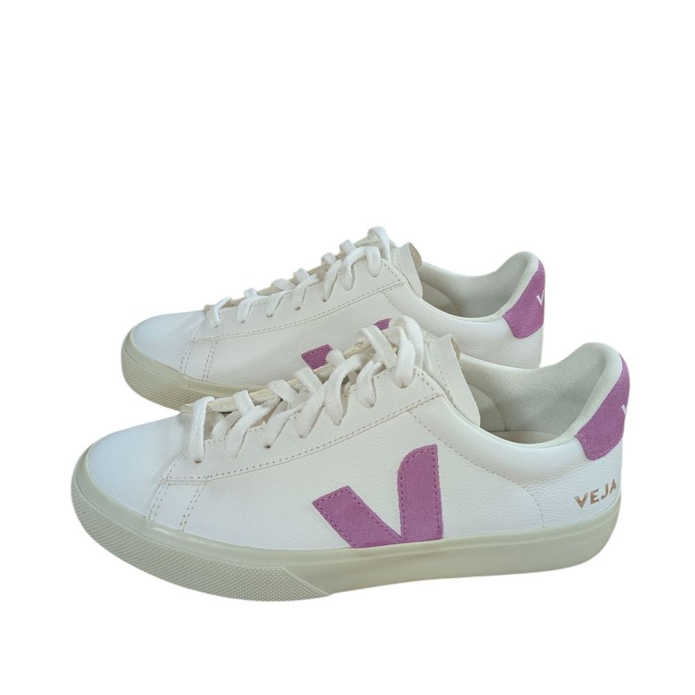 Veja Campo Leather White Mulberry Sneakers Size 39 - Picture 14 of 15